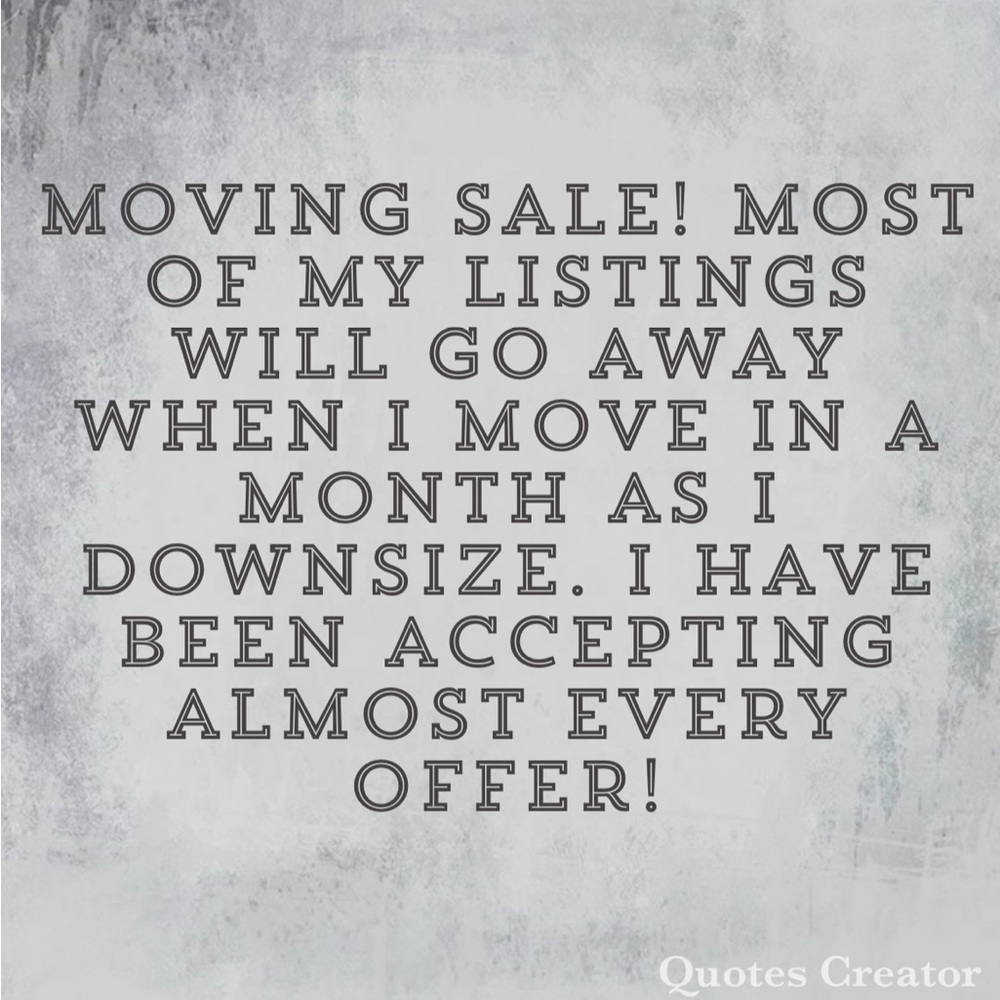Moving Sale Announcement Sign